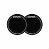 2 מדבקות לתוף בס אוונס - Evans EQPB1 EQ Bass Drum Patches Black Nylon Single Pedal