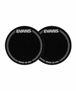 2 מדבקות לתוף בס אוונס - Evans EQPB1 EQ Bass Drum Patches Black Nylon Single Pedal