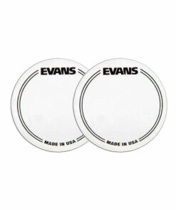 2 מדבקות לתוף בס אוונס - Evans EQPC1 EQ Bass Drum Patches Clear Plastic Single Pedal