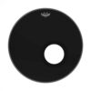 עור חיצוני לתוף בס רמו -"REMO ES-1020-00-DM AMBASSADOR Ebony Dynamo Port 20
