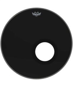 עור חיצוני לתוף בס רמו -"REMO ES-1020-00-DM AMBASSADOR Ebony Dynamo Port 20