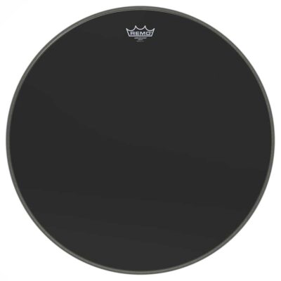 עור פנימי/חיצוני לתוף בס רמו -"REMO ES-1024-00 AMBASSADOR Ebony 24