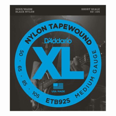 מיתרים לגיטרה בס דדריו - 50-105 - Daddario ETB92S Tapewound Bass Short Scale
