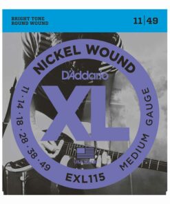 מיתרים לגיטרה חשמלית דדריו - 11-49 - Daddario EXL115 Nickel Wound