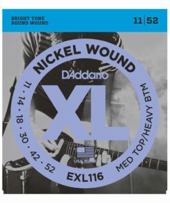 מיתרים לגיטרה חשמלית דדריו - 11-52 - Daddario EXL116 Nickel Wound