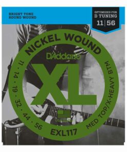 מיתרים לגיטרה חשמלית דדריו - 11-56 - Daddario EXL117 Nickel Wound