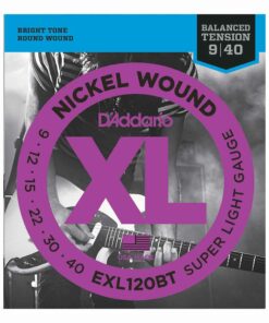 מיתרים לגיטרה חשמלית דדריו - 9-40 - Daddario EXL120BT Nickel Wound Balanced Tension