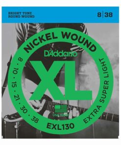 מיתרים לגיטרה חשמלית דדריו - 8-38 - Daddario EXL130 Nickel Wound