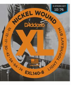 מיתרים לגיטרה 8 חשמלית דדריו - 10-74 - Daddario EXL140-8 Nickel Wound