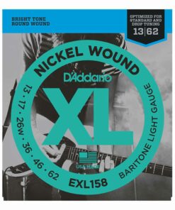מיתרים לגיטרה חשמלית דדריו - 13-62 - Daddario EXL158 Nickel Wound Baritone