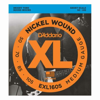 מיתרים לגיטרה בס דדריו - 50-105 - Daddario EXL160S Nickel Wound Bass Short Scale