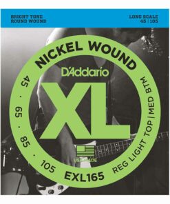 מיתרים לגיטרה בס דדריו - 45-105 - Daddario EXL165 Nickel Wound Bass Long Scale