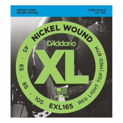 מיתרים לגיטרה בס דדריו - 45-105 - Daddario EXL165 Nickel Wound Bass Long Scale
