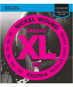 מיתרים לגיטרה בס 6 מיתרים דדריו - 32-130 - Daddario EXL170-6 Nickel Wound Bass Long Scale 6String