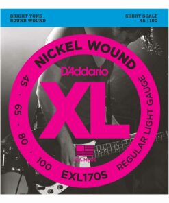 מיתרים לגיטרה בס דדריו - 45-100 - Daddario EXL170S Nickel Wound Bass Short Scale