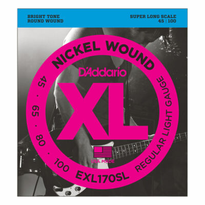 מיתרים לגיטרה בס דדריו - 45-100 - Daddario EXL170SL Nickel Wound Bass Super Long Scale