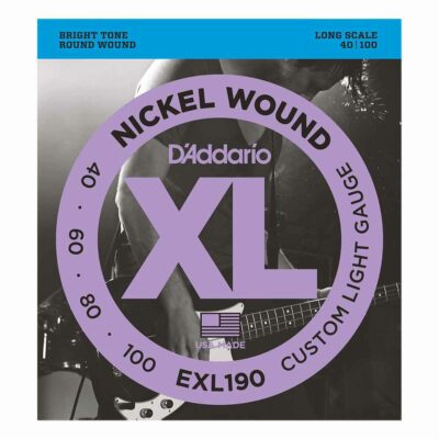 מיתרים לגיטרה בס דדריו - 40-100 - Daddario EXL190 Nickel Wound Bass Long Scale