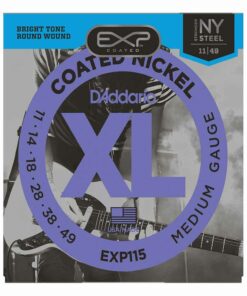 מיתרים לגיטרה חשמלית דדריו - 11-49 - Daddario EXP115 Coated Nickel Wound