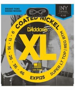 מיתרים לגיטרה חשמלית דדריו - 9-46 - Daddario EXP125 Coated Nickel Wound