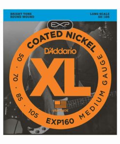 מיתרים לגיטרה בס דדריו - 50-105 - Daddario EXP160 Coated Nickel Bass Long Scale