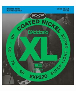 מיתרים לגיטרה בס דדריו - 40-95 - Daddario EXP220 Coated Nickel Bass Long Scale