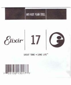 מיתר בודד לגיטרה אליקסיר - Elixir Plain Steel Single - 017