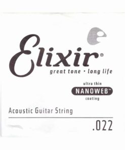 מיתר בודד לגיטרה אקוסטית אליקסיר - Elixir Nanoweb Single - 022