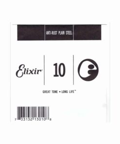 מיתר בודד לגיטרה אליקסיר - Elixir Plain Steel Single - 010