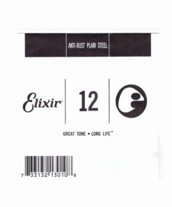 מיתר בודד לגיטרה אליקסיר - Elixir Plain Steel Single - 012