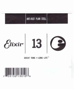 מיתר בודד לגיטרה אליקסיר - Elixir Plain Steel Single - 013