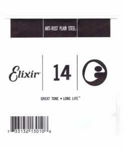 מיתר בודד לגיטרה אליקסיר - Elixir Plain Steel Single - 014