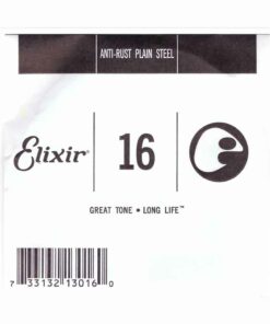 מיתר בודד לגיטרה אליקסיר - Elixir Plain Steel Single - 016