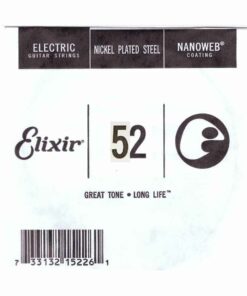 מיתר בודד לגיטרה חשמלית אליקסיר - Elixir Nickel Plated Steel Single - 052