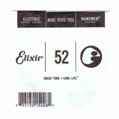 מיתר בודד לגיטרה חשמלית אליקסיר - Elixir Nickel Plated Steel Single - 052