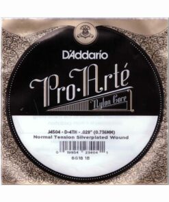 מיתר בודד D-4 ( רביעי )  לגיטרה קלאסית דדריו - Daddario Silver Single - 029
