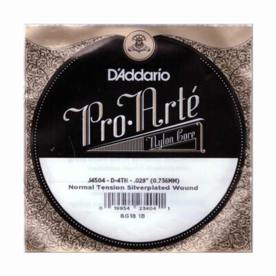 מיתר בודד D-4 ( רביעי )  לגיטרה קלאסית דדריו - Daddario Silver Single - 029