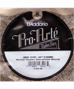 מיתר בודד E-6 ( שישי ) לגיטרה קלאסית דדריו - Daddario Silver Single - 043