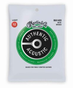 מיתרים לגיטרה אקוסטית מרטין - Martin 80/20 Bronze Silked MA140S 12-54