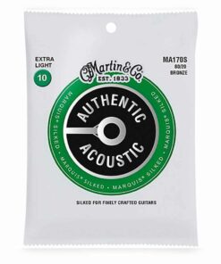מיתרים לגיטרה אקוסטית מרטין - Martin 80/20 Bronze Silked MA170S 10-47
