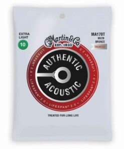 מיתרים לגיטרה אקוסטית מרטין - Martin 80/20 Bronze Treated MA170T 10-47