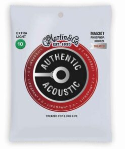 מיתרים לגיטרה אקוסטית מרטין - Martin Phosphor Bronze Treated MA530T 10-47