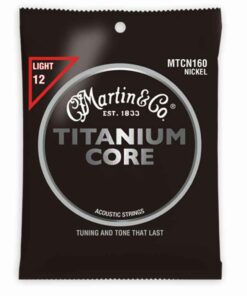 מיתרים לגיטרה אקוסטית מרטין - Martin TITANIUM CORE Nickel MTCN160 12-55