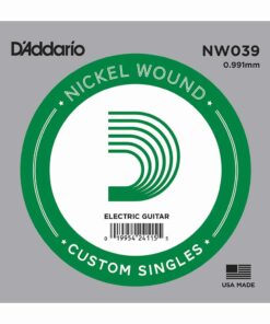 מיתר בודד לגיטרה חשמלית דדריו - Daddario NW039 Single Nickel Wound - 039