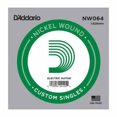 מיתר בודד לגיטרה חשמלית דדריו - Daddario NW064 Single Nickel Wound - 064