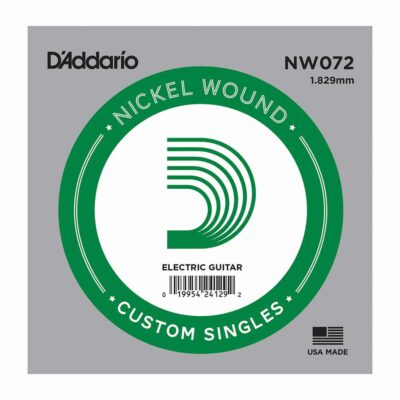 מיתר בודד לגיטרה חשמלית דדריו - Daddario NW072 Single Nickel Wound - 072