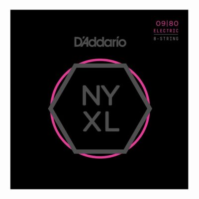 מיתרים לגיטרה חשמלית דדריו - 09-80 - Daddario NYXL0980 Nickel Wound 8 String Electric Guitar