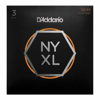 3 סטים מיתרים לגיטרה חשמלית דדריו - 10-46 - Daddario NYXL1046-3P Nickel Wound 3Pack