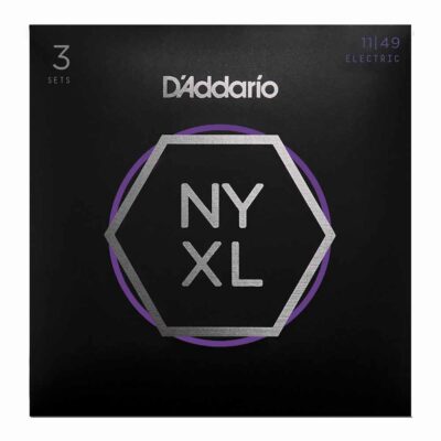 3 סטים מיתרים לגיטרה חשמלית דדריו - 11-49 - Daddario NYXL1149-3P Nickel Wound 3Pack