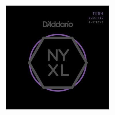 מיתרים לגיטרה 7 חשמלית דדריו - 11-64 - Daddario NYXL1164 Nickel Wound 7 String Electric Guitar Strings