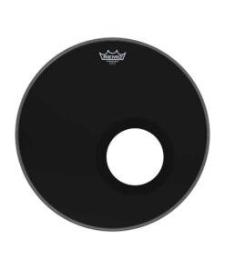 עור חיצוני לתוף בס רמו -"REMO P3-1018-ES-DM POWERSTROKE P3 Ebony Dynamo Port 18